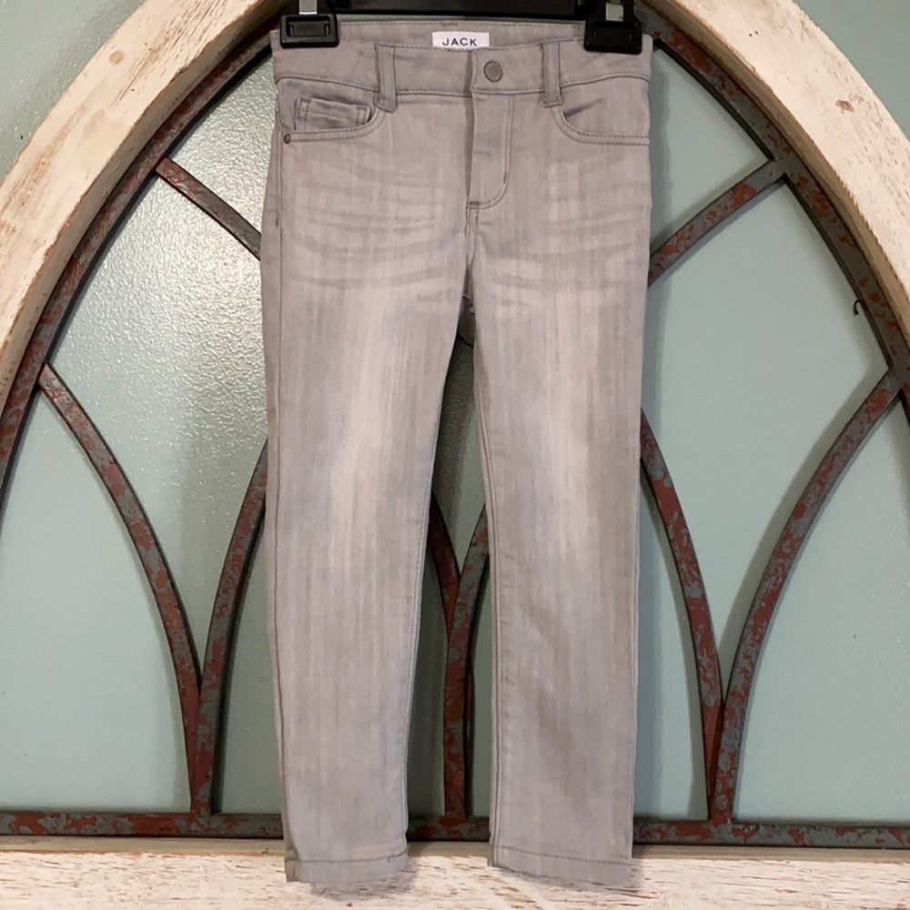 Girls’ 4T Janie and Jack Grey Denim Adjustable Jeans